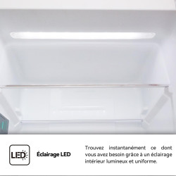 magictec Frigo vintage,Retro réfrigérateur congelateur | 179 cm | 236 L (168 L/68 L) | Total No Frost | Combinaison refrigerateu