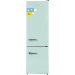 magictec Frigo vintage,Retro réfrigérateur congelateur | H. 179cm | 236L (168L/68L) | Total No Frost | Combiné refrigerateur con