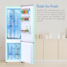 magictec Frigo vintage,Retro réfrigérateur congelateur | H. 179cm | 236L (168L/68L) | Total No Frost | Combiné refrigerateur con