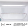 magictec Frigo vintage,Retro réfrigérateur congelateur | H. 179cm | 236L (168L/68L) | Total No Frost | Combiné refrigerateur con