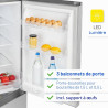 Bomann, KG320, Réfrigérateur et congélateur 175L, Contrôle de la température en continu, Charnières de porte à droite, interchan