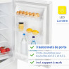 Bomann, KG320, Réfrigérateur et congélateur 175L, Contrôle de la température en continu, Charnières de porte à droite, interchan