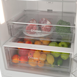 Cecotec Réfrigérateur Combi 2 Portes Bolero CoolMarket Combi 322 Inox E. 322 L, Hauteur 185 et 60 cm de Largeur, Basse Consommat