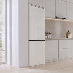 Cecotec réfrigérateur combiné total no frost 322l bolero coolmarket combi 322i blanc glass e. 185,5cm de hauteur, 59,5cm de larg