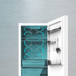 Cecotec réfrigérateur combiné 2 portes bolero coolmarket combi 322 blanc e. 322 l, hauteur 185 cm et largeur 60 cm, basse consom