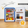 TZS First Austria - Mini Réfrigérateur Rétro 40L - Silencieux 22dB - Sans Compresseur pour Chambre & Bureau - Bleu foncé - Frigo