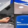 TZS First Austria - Mini Réfrigérateur Rétro 40L - Silencieux 22dB - Sans Compresseur pour Chambre & Bureau - Bleu foncé - Frigo