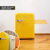 TZS First Austria - Mini Réfrigérateur Rétro 40L - Silencieux 22dB - Sans Compresseur pour Chambre & Bureau - Jaune - Frigo d'ap
