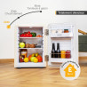 TZS First Austria - Mini Réfrigérateur Rétro 40L silencieux - Petit Minifrigo design vintage avec lumière intérieure et 2 compar