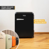 TZS First Austria - Mini Réfrigérateur Rétro 40L silencieux - Petit Minifrigo design vintage avec lumière intérieure et 2 compar