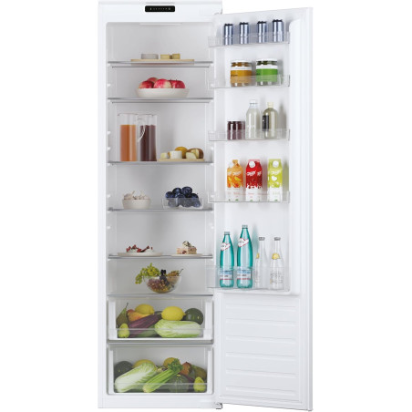 Candy CMS518EW - Réfrigérateur 1 Porte 178 cm Tout Utile - Intégrable À Glissière - 316l - Froid Statique - 39 dB - 6 Clayettes 