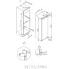 Candy CM4S518EW - Réfrigérateur 1 Porte 178 cm Avec Freezer - Intégrable À Glissière - 286l (253 + 33) - Froid Statique - 39 dB 