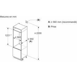 Bosch KIR41NSE0 Série 2 - Réfrigérateur, encastrable, Cool Airflow