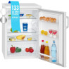 Bomann Réfrigérateur 133L blanc VS2195-1-blanc, Capacité nette : 133 litres, Éclairage intérieur à DEL, Contrôle de la températu