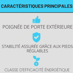 Bomann Réfrigérateur 133L blanc VS2195-1-blanc, Capacité nette : 133 litres, Éclairage intérieur à DEL, Contrôle de la températu