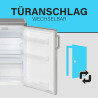 Bomann Réfrigérateur 133L inox VS2195-1-inox, Capacité nette : 133 litres, Éclairage intérieur à DEL, Contrôle de la température