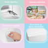 COMFEE' RCU40WH3EU(E) Mini Congélateur 31L, Blanc, Silencieux | Porte Réversible, 4 Étoiles, -24°C à -18°C, Température réglable