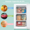 COMFEE' RCU60WH2(E) 60L Mini Congélateur, Monoporte, Température Réglable, Porte Réversible, Silencieux, Pose Libre, Blanc | Tem