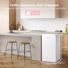 COMFEE' RCU60WH2(E) 60L Mini Congélateur, Monoporte, Température Réglable, Porte Réversible, Silencieux, Pose Libre, Blanc | Tem