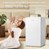 COMFEE' RCU60WH2(E) 60L Mini Congélateur, Monoporte, Température Réglable, Porte Réversible, Silencieux, Pose Libre, Blanc | Tem