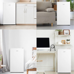 COMFEE' RCU60WH2(E) 60L Mini Congélateur, Monoporte, Température Réglable, Porte Réversible, Silencieux, Pose Libre, Blanc | Tem