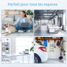 COMFEE' RCU83WH3EU(E) Congélateur vertical indépendant, Blanc, 88L | 3 tiroirs transparents, Grande capacité, -18°C, 39 dB silen