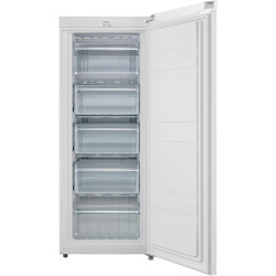 COMFEE' RCU160WH2(E) Congélateur Armoire 160L - Hauteur 142cm -183kWh/an-Porte Réversible-42dB Silencieux-Thermostat Réglable-Pi