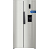First One Réfrigérateur Side by Side 444L FSBS444IX (276L + 168L) - Distributeur d'eau - Couleur Inox