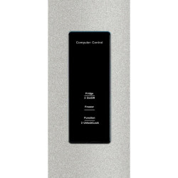 First One Réfrigérateur Side by Side 444L FSBS444IX (276L + 168L) - Distributeur d'eau - Couleur Inox