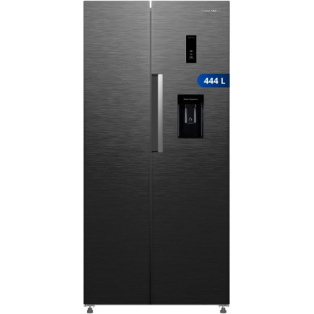 First One Réfrigérateur Side by Side 444L FSBS444 (276L + 168L) - Distributeur d'eau (Dark inox)