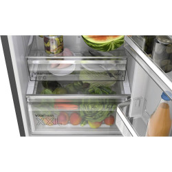 Bosch - kgn39ocaf - série 4 - réfrigérateur avec congélateur - 203 x 60 cm - réfrigérateur (260 l) + congélateur (103 l) - colle