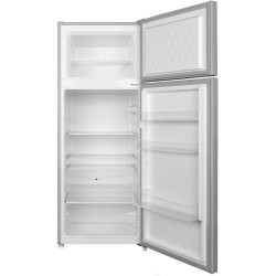 FrigeluX Réfrigérateur Double Porte Inox RDP216XE 211L