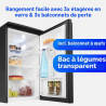 Bomann Réfrigérateur sans compartiment congélateur | 87 L | économe en énergie et compact | 0 °C-8 °C, réglage en continu | 3 cl
