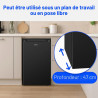 Bomann Réfrigérateur sans compartiment congélateur | 87 L | économe en énergie et compact | 0 °C-8 °C, réglage en continu | 3 cl