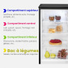 Bomann Réfrigérateur sans compartiment congélateur | 87 L | économe en énergie et compact | 0 °C-8 °C, réglage en continu | 3 cl