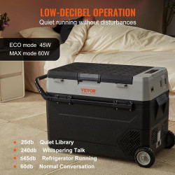 VEVOR Glacière Électrique Portable de 38 L Réfrigérateur de Voiture Portable 12/24 V CC 100-240 V CA Frigo Voiture Double Zone 0