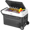 VEVOR Réfrigérateur Portable à Compression 60 L, Mini Frigo de Voiture 12 V, Glacière sur Roulettes à Zone Unique, Température R