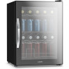KLARSTEIN Réfrigérateur Pour Boisson 60L - Porte Verre Miroir, LED, 0-13°C, 4 Étagères Amovibles, Température Réglable, Mini Fri