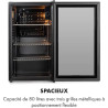 KLARSTEIN Mini Frigo de Chambre et Bureau pour Boisson, Silencieux, Refrigerateur Mini Bar 80L, Pour Camping, Étagères Réglables