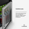 KLARSTEIN Beersafe Réfrigérateur à Boissons 60 L – Mini Frigo avec Porte Vitrée, Argent | Éclairage LED, étagères métalliques am