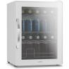 KLARSTEIN Beersafe Réfrigérateur à Boissons 60 L – Mini Frigo avec Porte Vitrée, Blanc | Éclairage LED, étagères métalliques amo