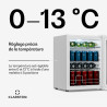 KLARSTEIN Beersafe Réfrigérateur à Boissons 60 L – Mini Frigo avec Porte Vitrée, Blanc | Éclairage LED, étagères métalliques amo