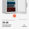 KLARSTEIN Beersafe Réfrigérateur à Boissons 60 L – Mini Frigo avec Porte Vitrée, Blanc | Éclairage LED, étagères métalliques amo