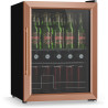 Klarstein Beersafe Réfrigérateur à Boissons 60 L – Mini Frigo avec Porte Vitrée, Cuivre | Éclairage LED, étagères métalliques am