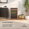 Klarstein Beersafe Réfrigérateur à Boissons 60 L – Mini Frigo avec Porte Vitrée, Cuivre | Éclairage LED, étagères métalliques am