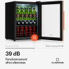 Klarstein Beersafe Réfrigérateur à Boissons 60 L – Mini Frigo avec Porte Vitrée, Cuivre | Éclairage LED, étagères métalliques am