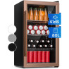 KLARSTEIN Beersafe Réfrigérateur à Boissons 80 L – Frigo avec Porte Vitrée, Cuivre | Éclairage LED, étagères métalliques amovibl