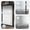 AREBOS Mini Réfrigérateur 40L | Mini Bar Silencieux ≤27 dB | Réfrigérateur Compact Verrouillable avec LED & Température Réglable