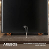 AREBOS Mini Réfrigérateur 40L | Mini Bar Silencieux ≤27 dB | Réfrigérateur Compact Verrouillable avec LED & Température Réglable