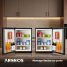 AREBOS Mini Réfrigérateur 40L | Mini Bar Silencieux ≤27 dB | Réfrigérateur Compact Verrouillable avec LED & Température Réglable